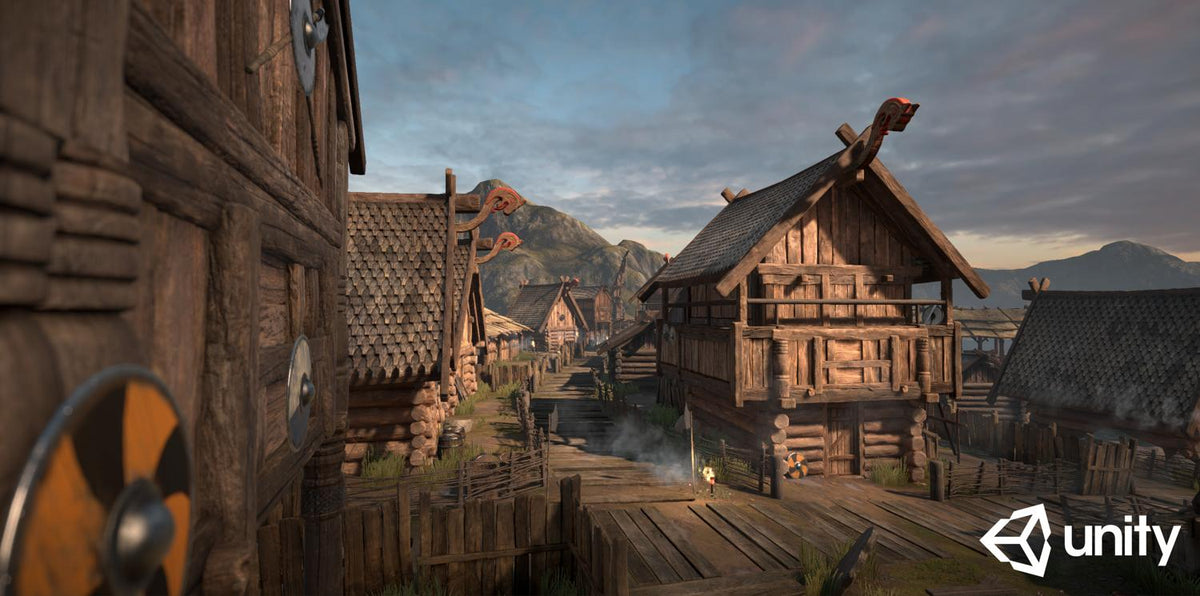 Dutch Skies 360° ( HDR ) - Showcases - Game Engine Unity 5 project Viking Village showcase © Unity